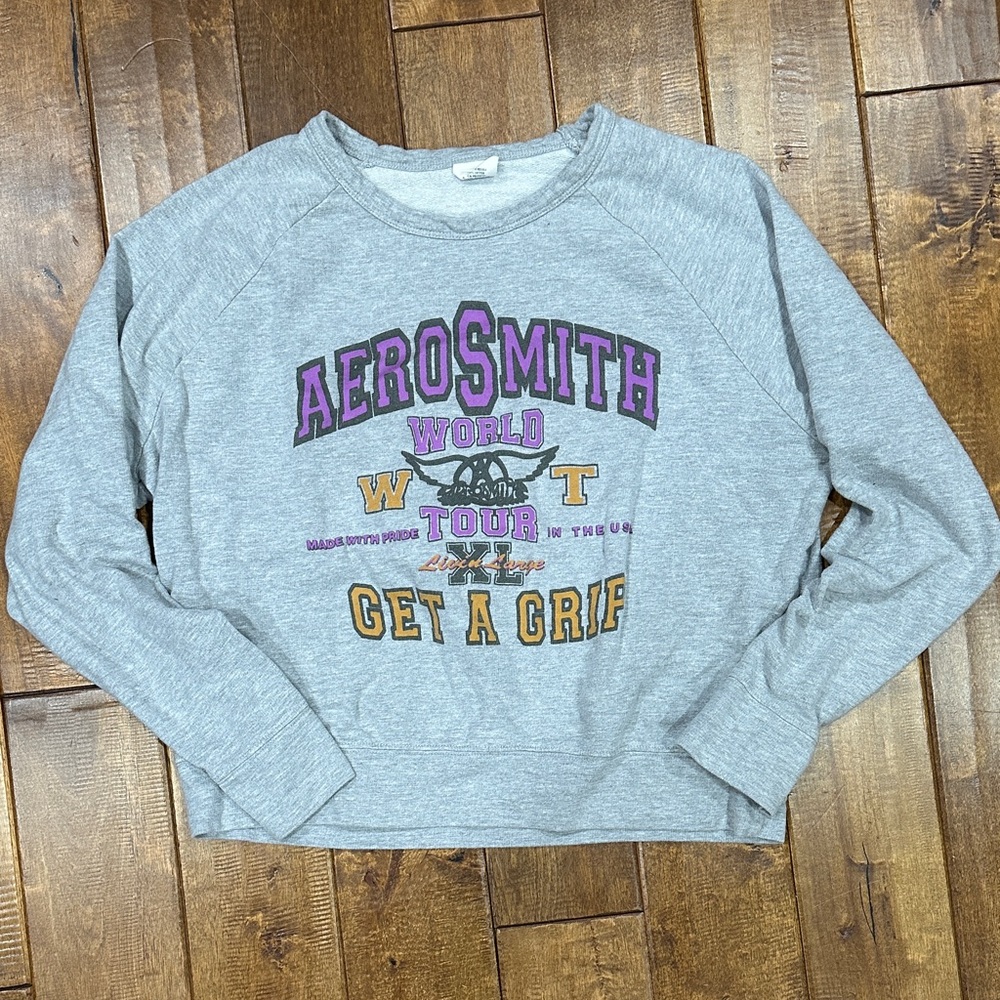 Aerosmith Gray Sweatshirt